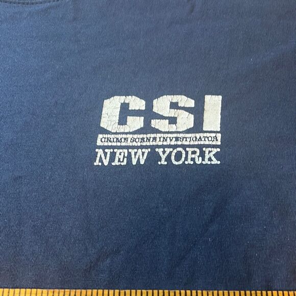 Vintage CSI Las Vegas Crime Scene Investigation Men TV‎ Promo T Shirt Size XL - Picture 4 of 6